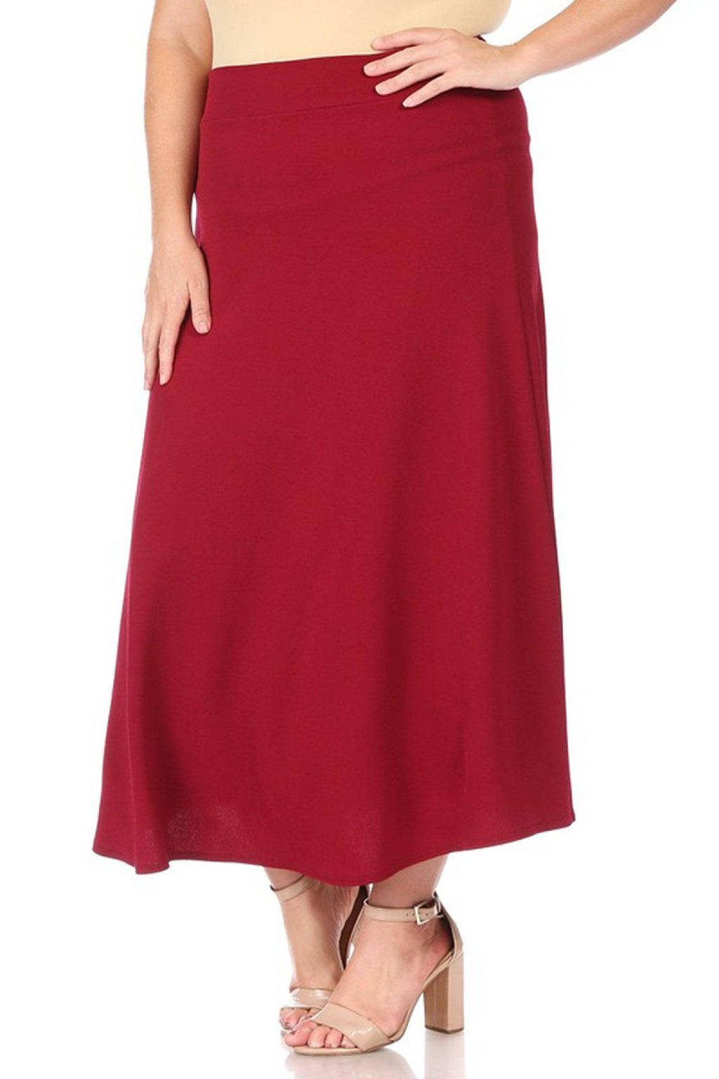 Women's Plus Size Flare A-line Long Skirt