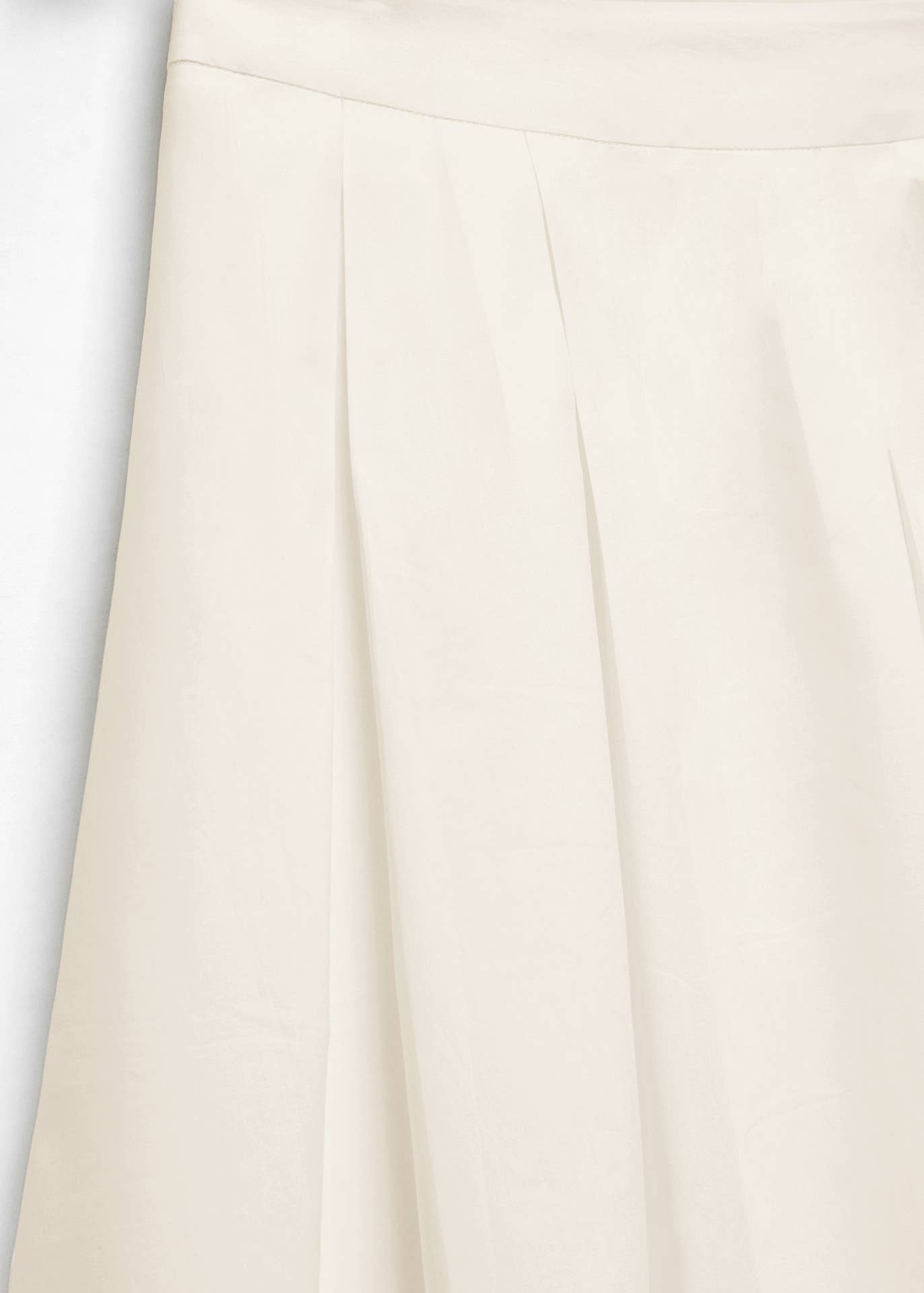 Elegant Pleated High-Waisted Midi Skirt