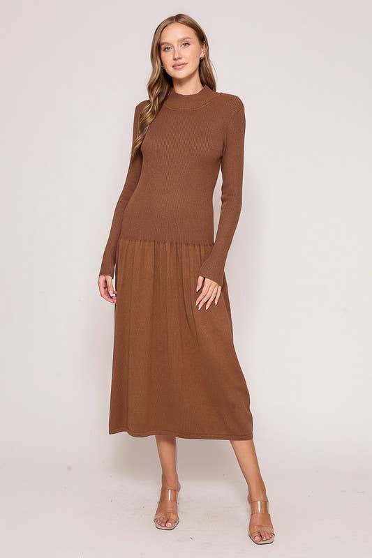 Flowy Knit Midi Dress