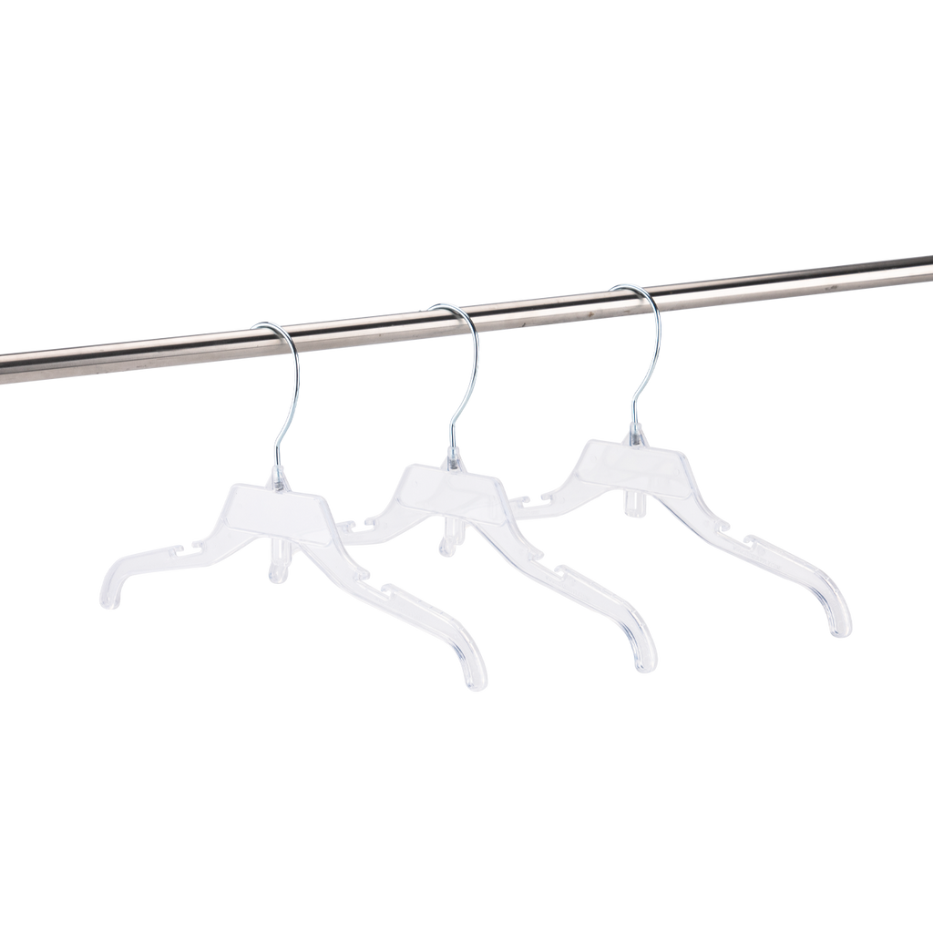 12" Break-Resistant Plastic Children's Dress Hangers