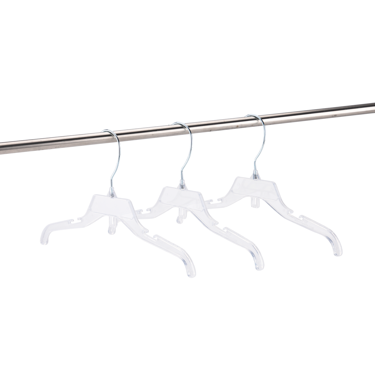 12" Break-Resistant Plastic Children's Dress Hangers