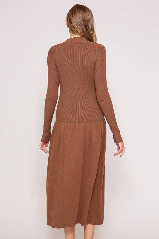 Flowy Knit Midi Dress