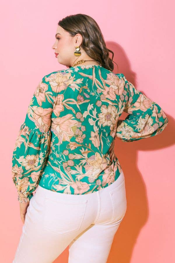 A printed woven top - IT11646-PP
