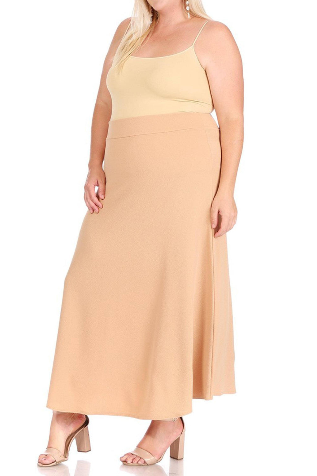 Women's Plus Size Flare A-line Long Skirt