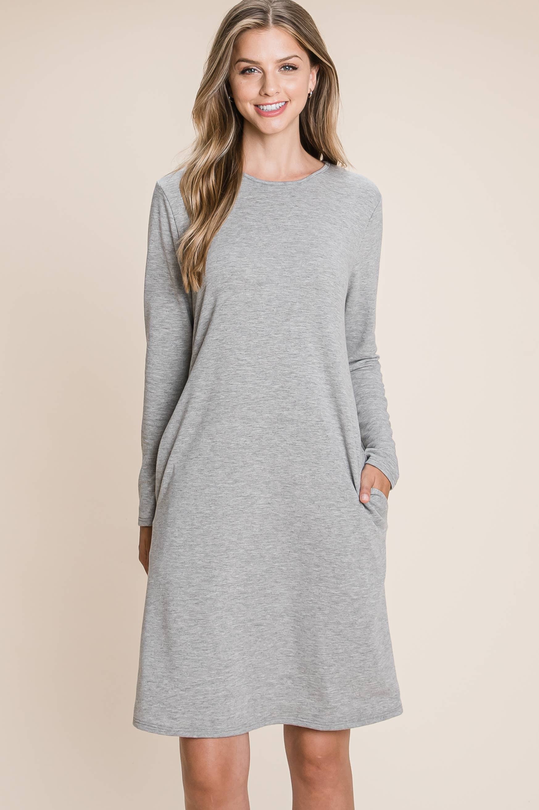 Long Sleeve Baby Terry Dress
