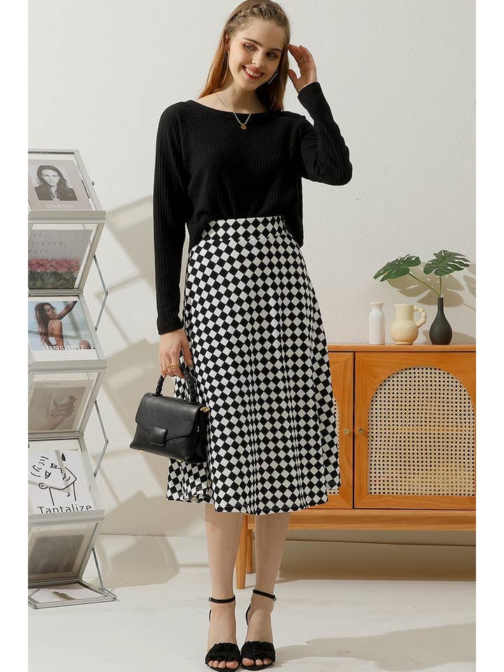 FLARE FLOUNCE A LINE MAXI LONG KNEE SKIRTS