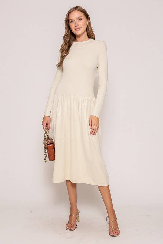 Flowy Knit Midi Dress