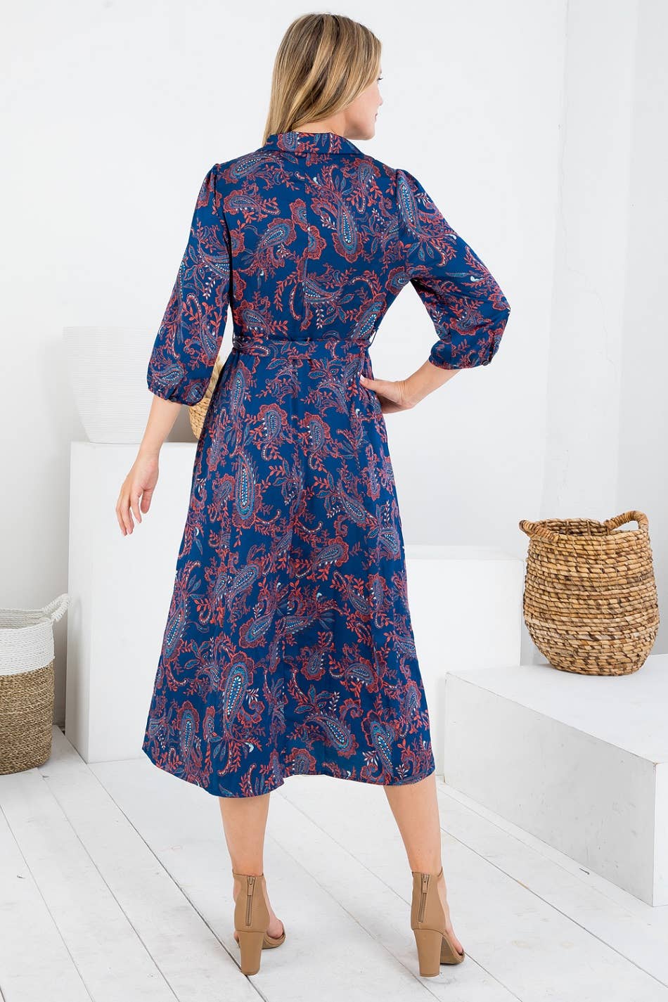 Paisley Print Dress