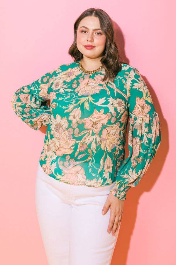 A printed woven top - IT11646-PP