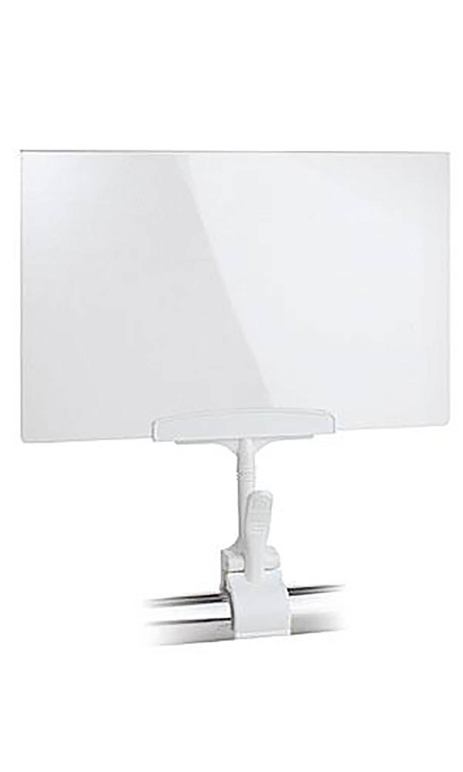 7" X 11" Acrylic Sign Holder With Clamp