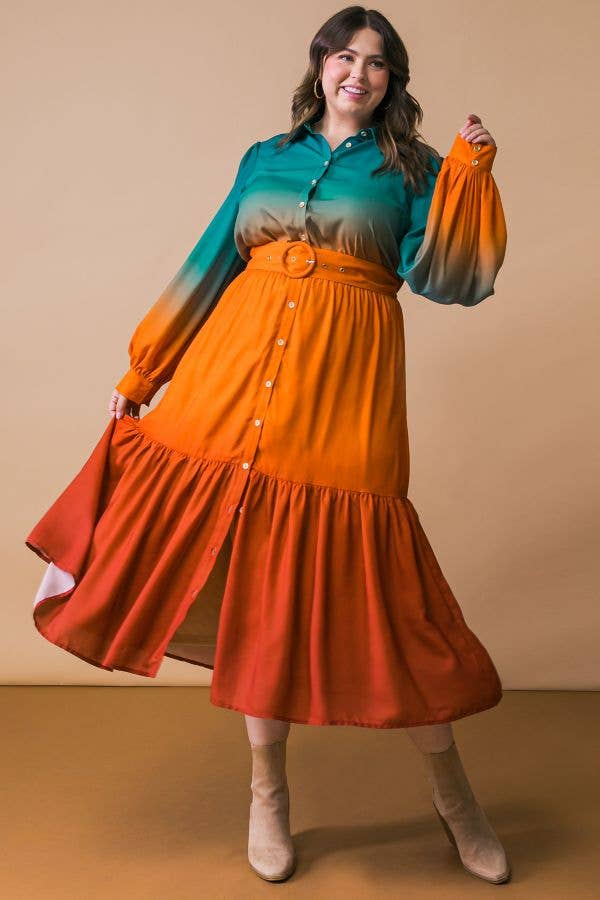 A printed woven midi dress - ID20422-P