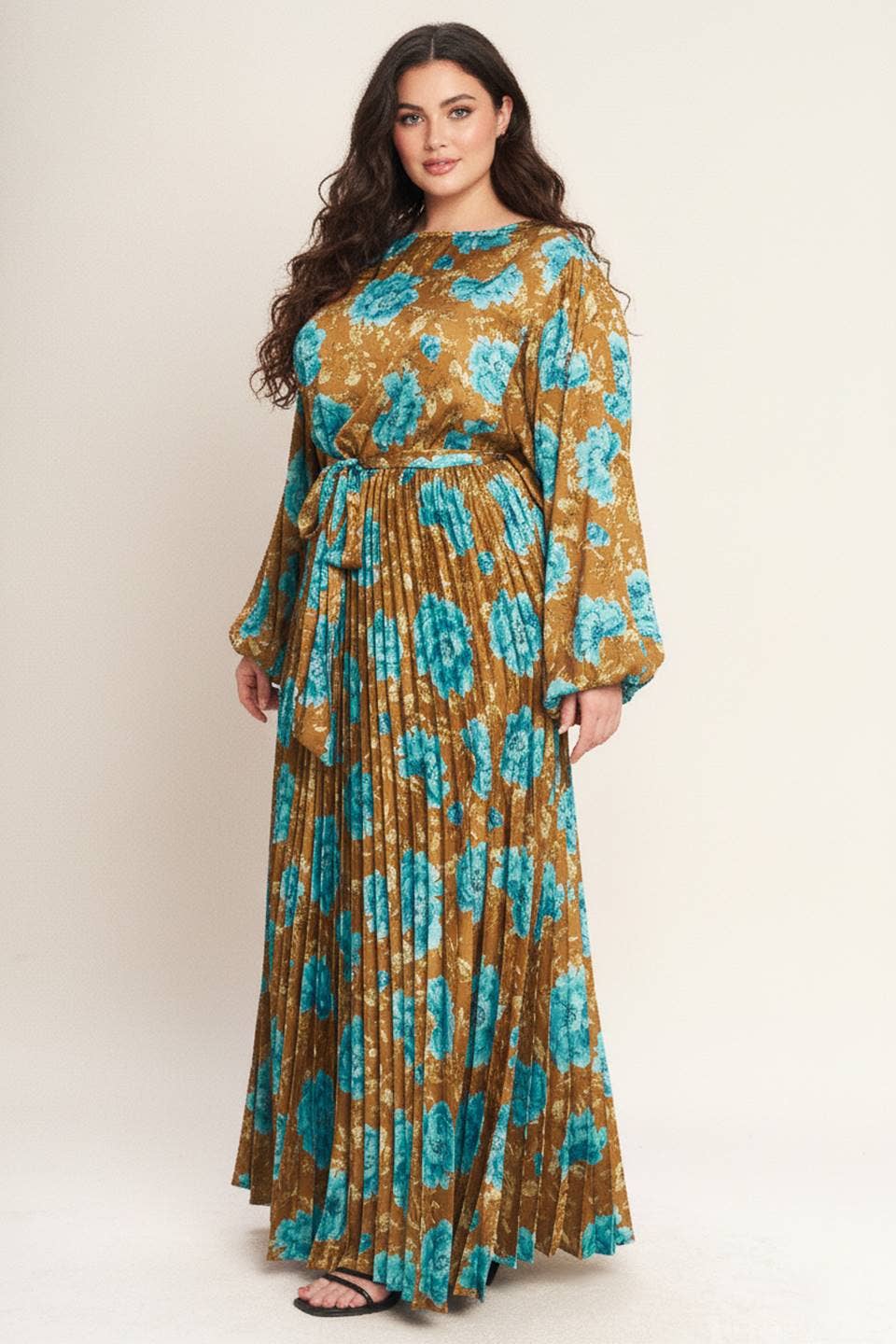 A printed woven maxi dress - ID23115-P