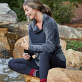 Quilted Fuzzy Fleece Pullover