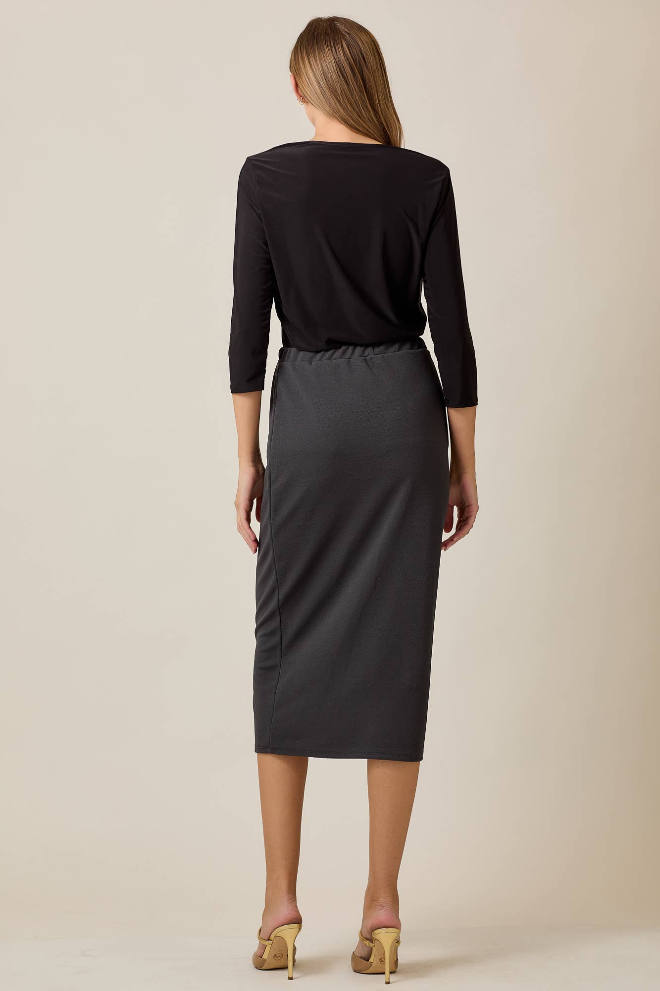 PLUS SIZE KNEE LENGTH PENCIL SKIRT -MODEST 31-INCH  -CS33770
