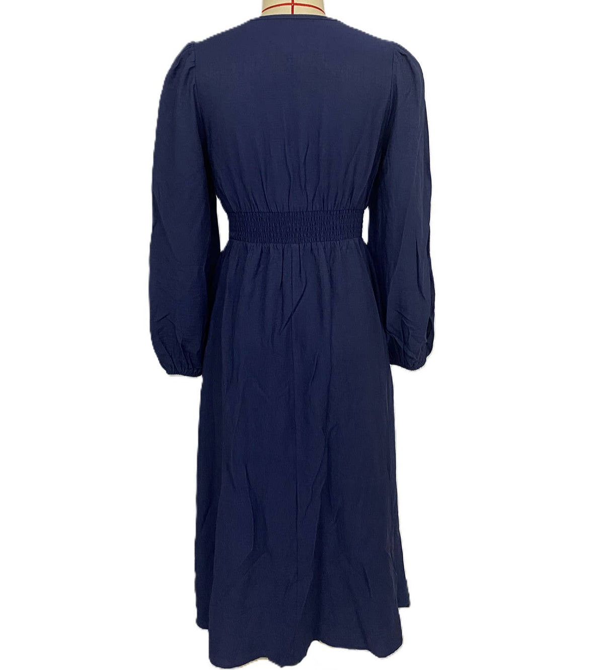 Vintage Ethnic Style V-Neck Embroidered Dress