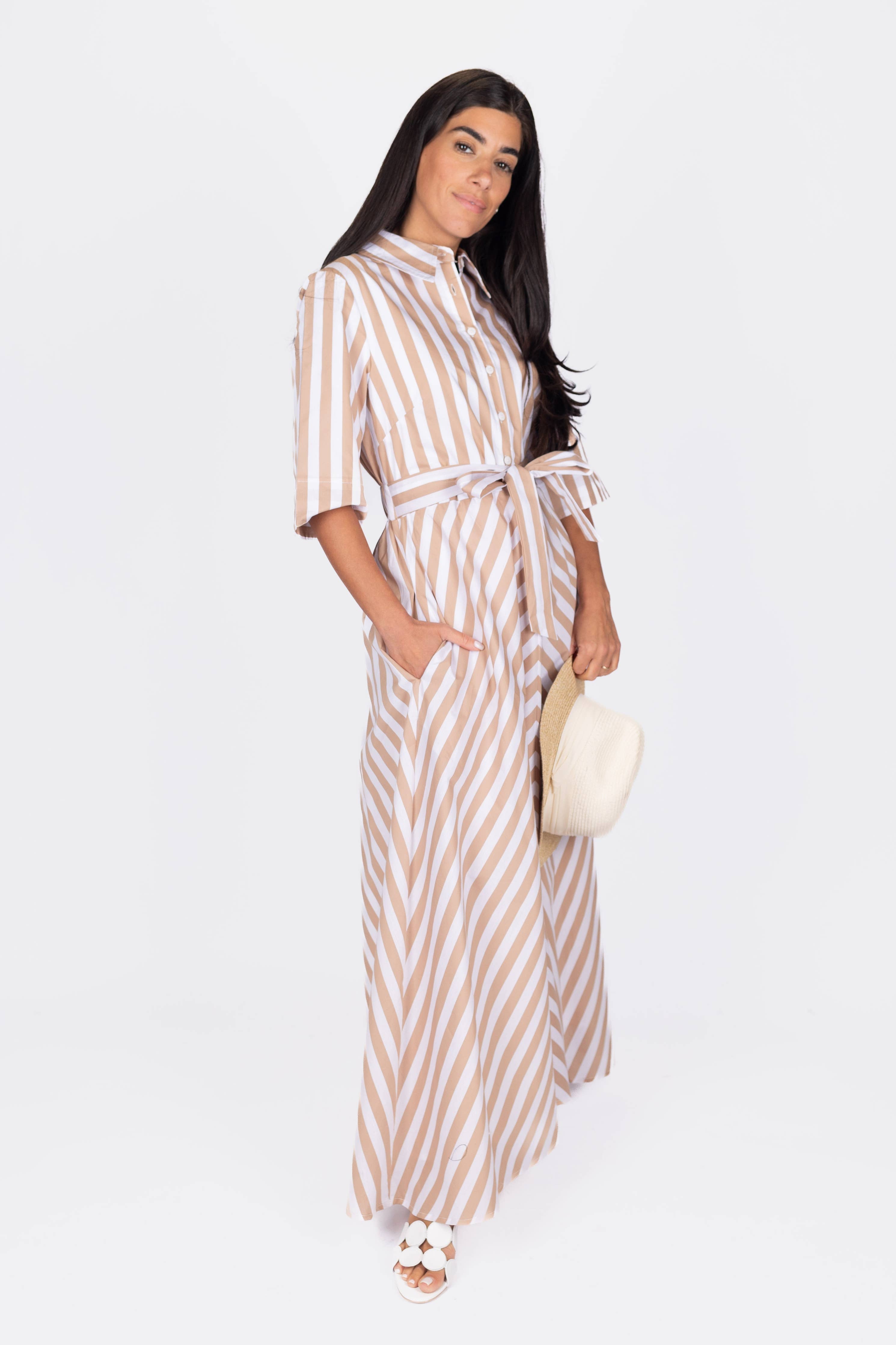 ANIKA DRESS (KHAKI)