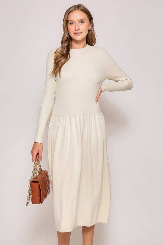 Flowy Knit Midi Dress