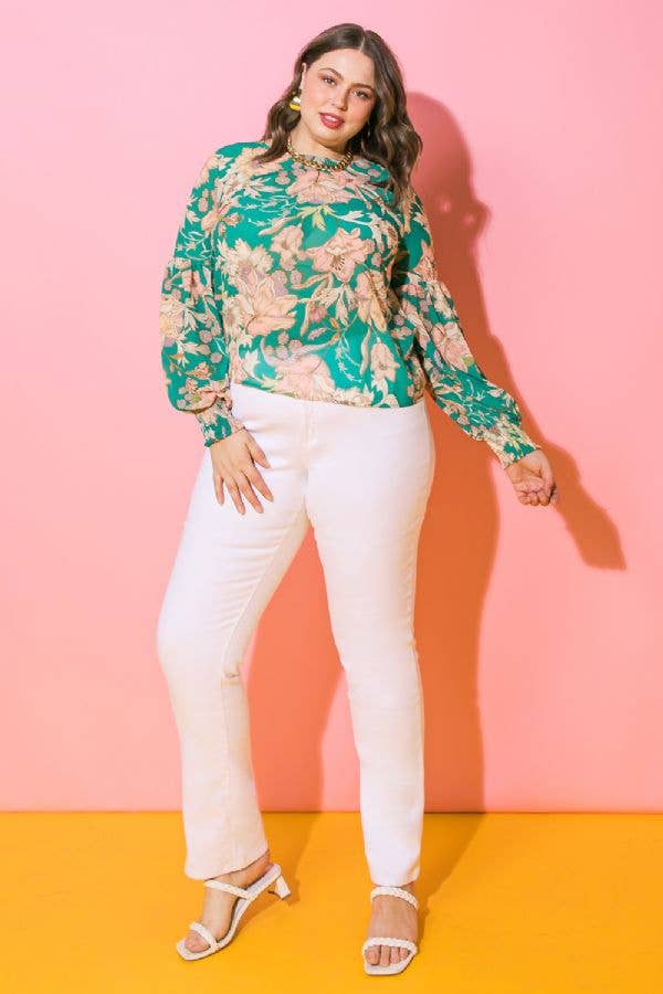 A printed woven top - IT11646-PP