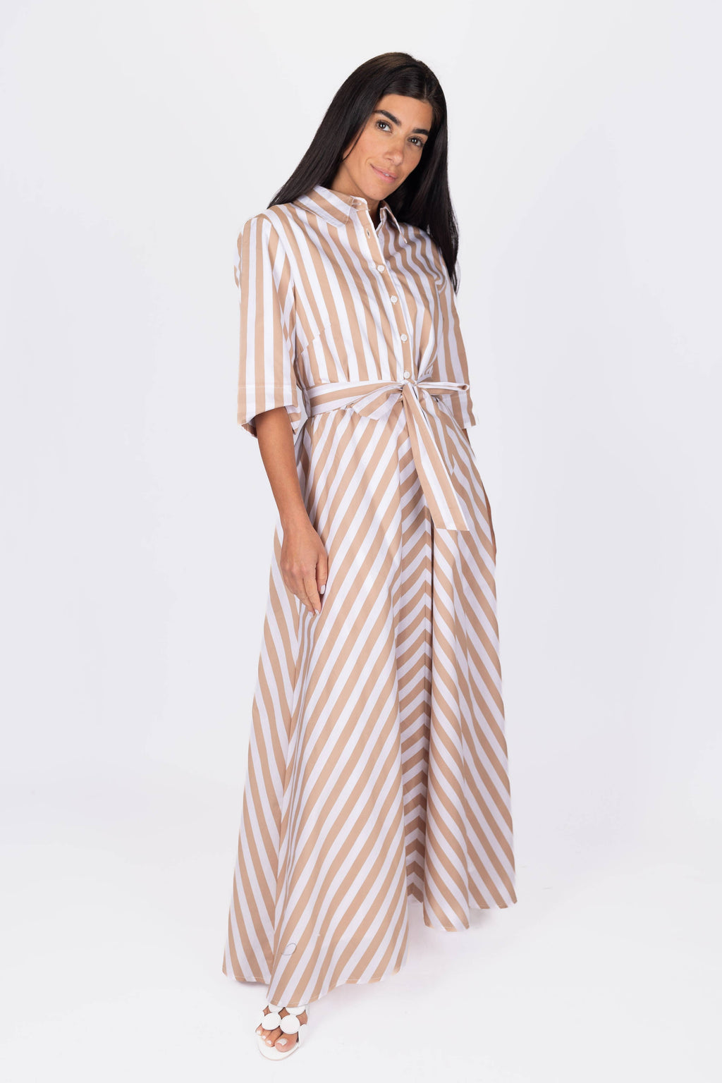 ANIKA DRESS (KHAKI)