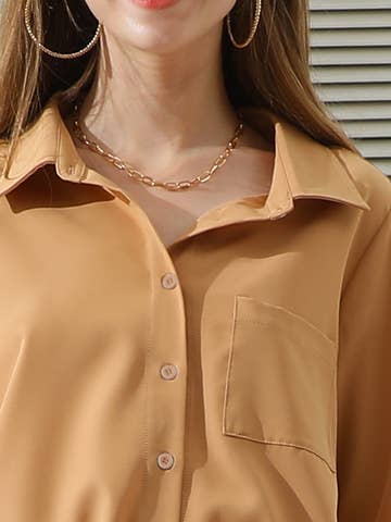 Button Down Long Sleeve Collared Shirts