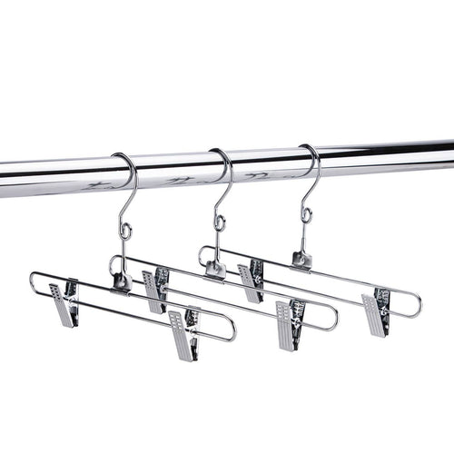 12" Chrome Metal Skirt And Pants Hanger