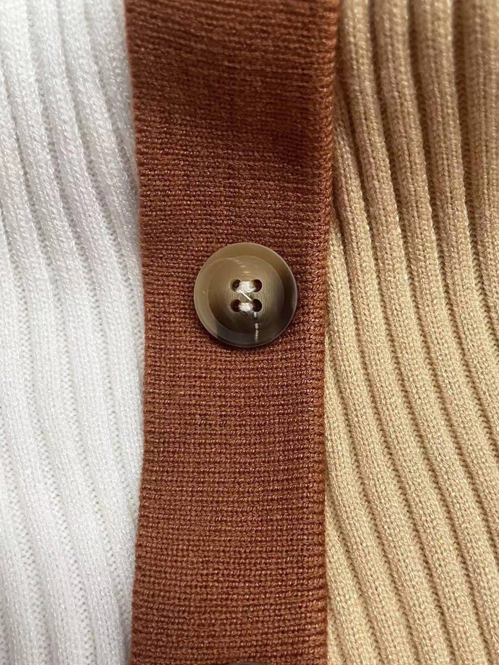 VINTAGE V-NECK IRREGULAR PERSONALITY SWEATER