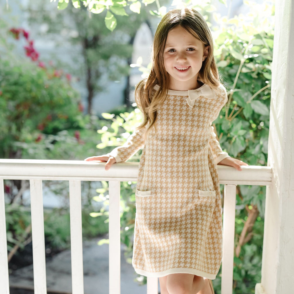 Bow Detail Organic Sweater Dress