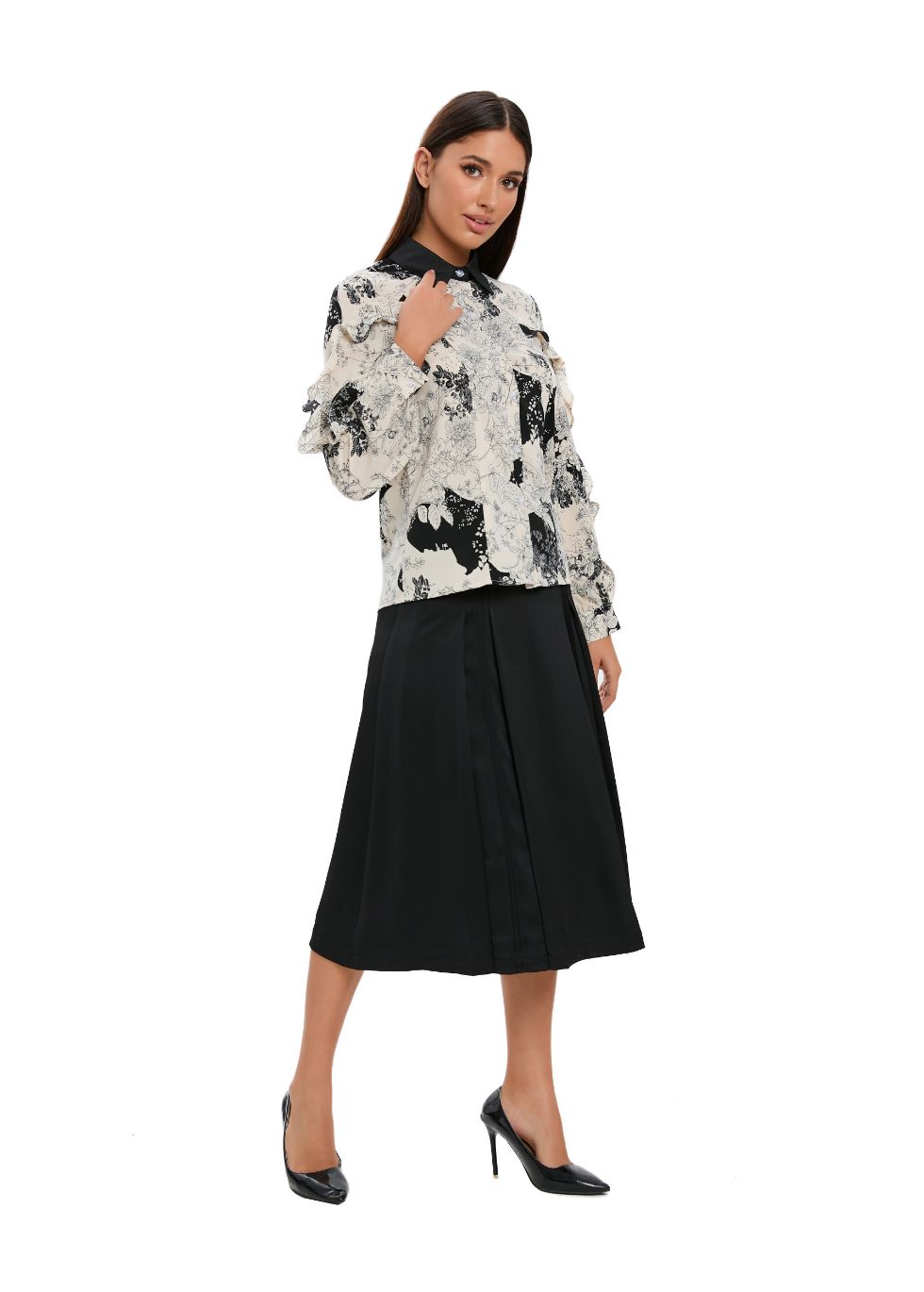 Floral Print Matching Two Piece Set