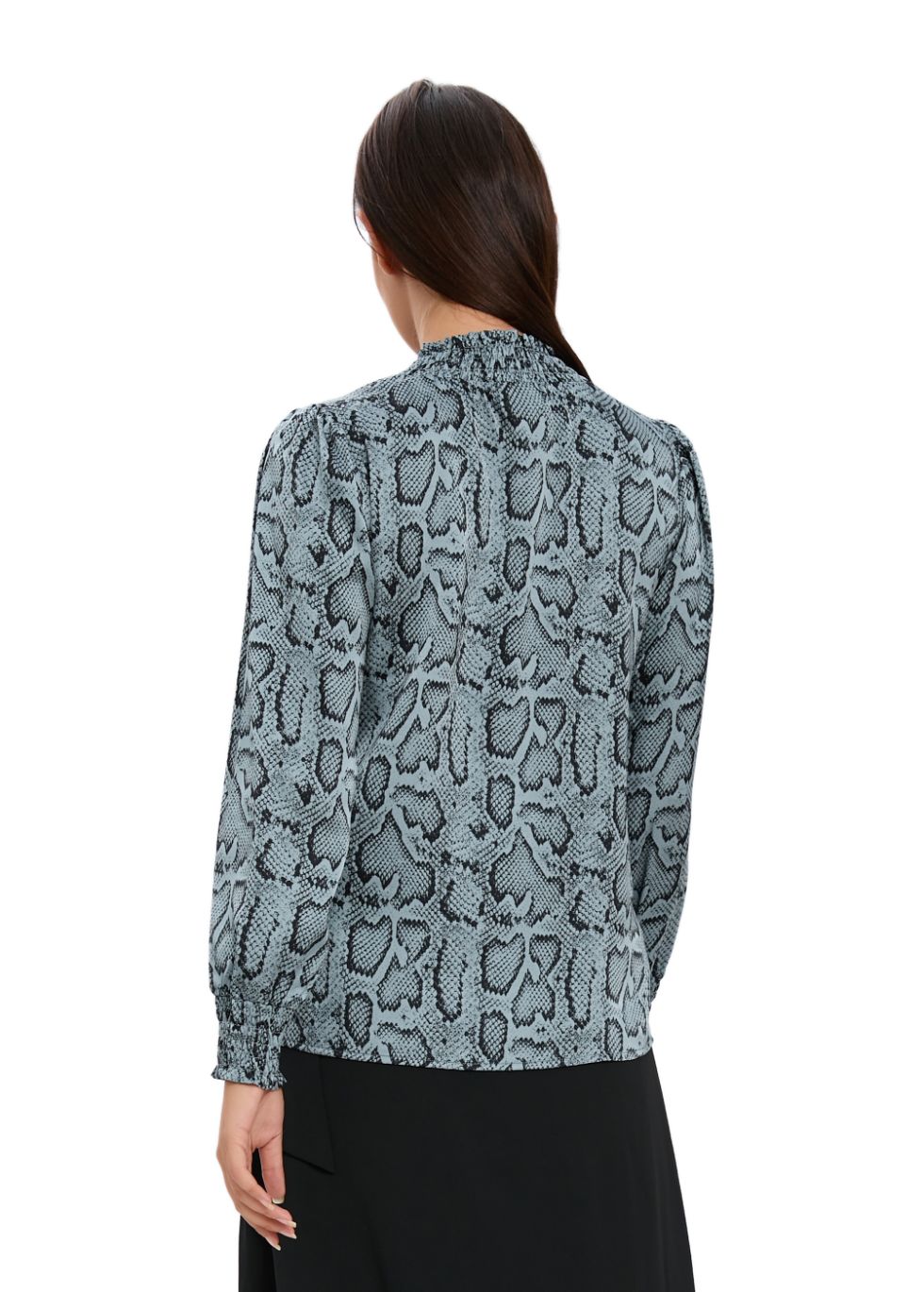 Blue Scale Print Shirt