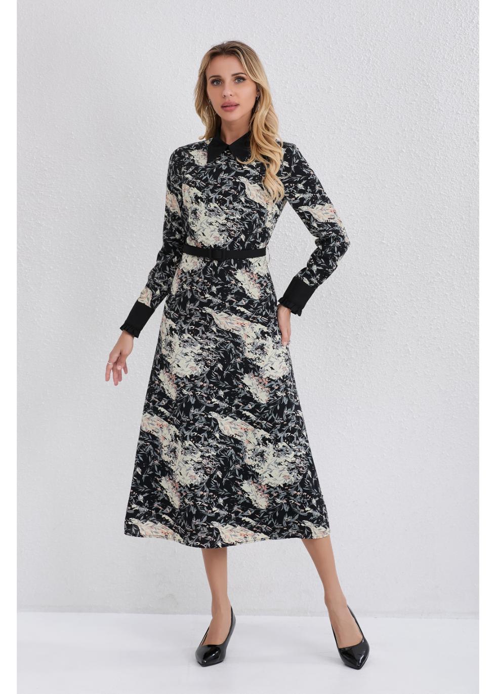 Twilight Petals Midi Dress