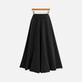 High-Waisted Loose-Fitting Midi Skirt