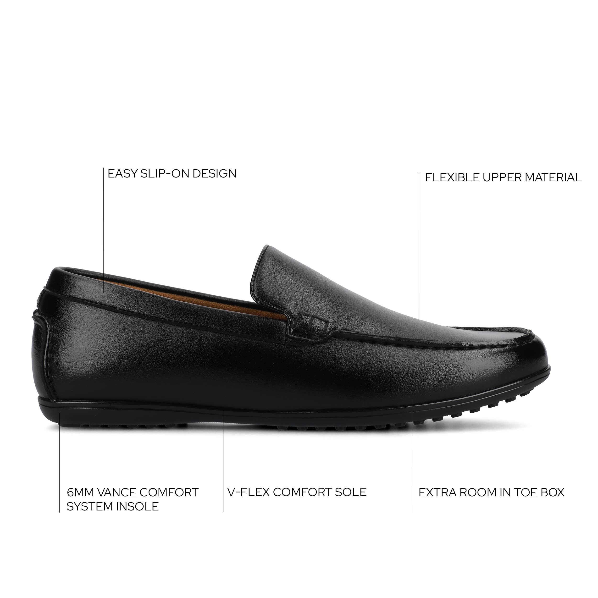 Vance Sergio Slip-on Venetian Driving Loafer