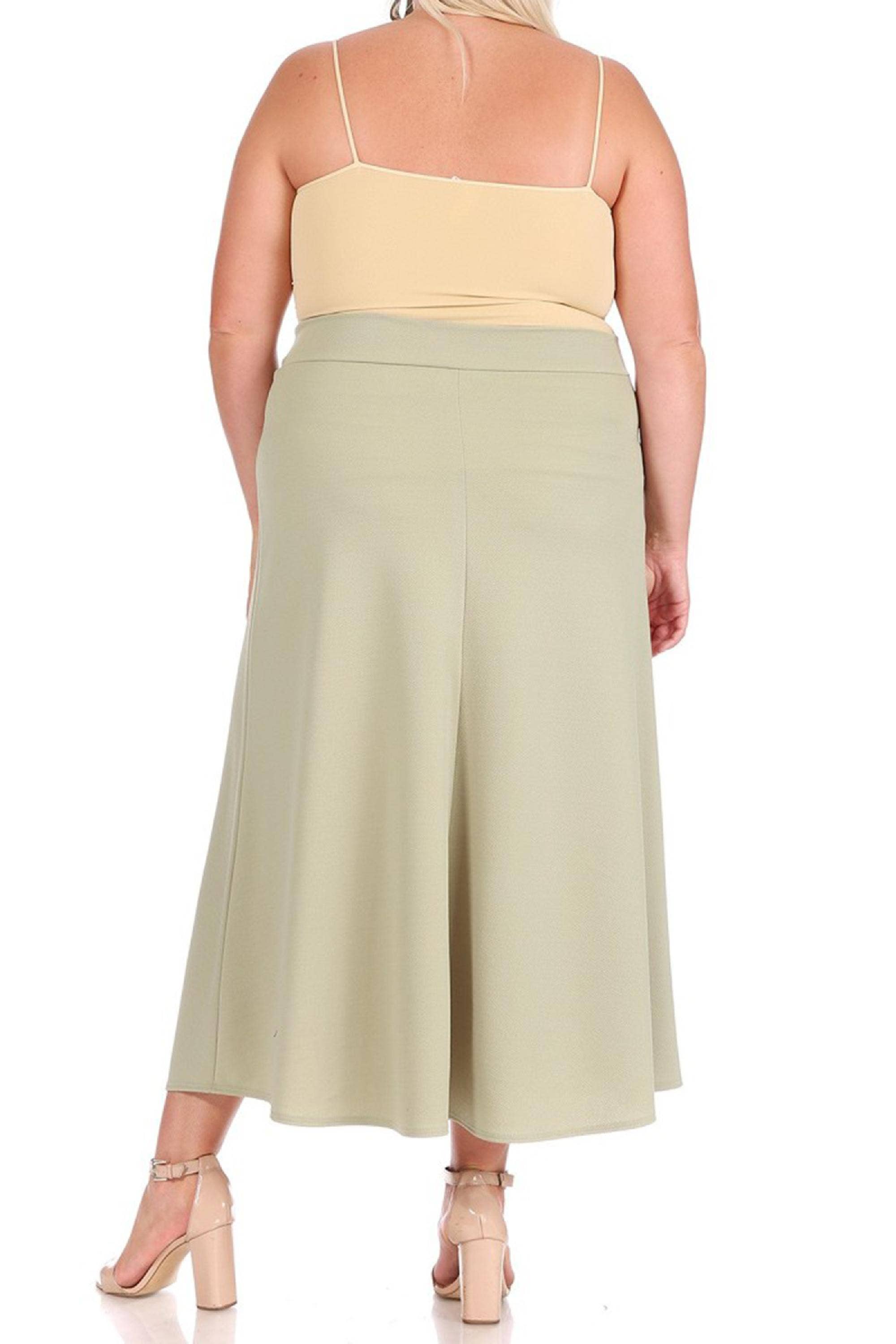 Women's Plus Size Flare A-line Long Skirt