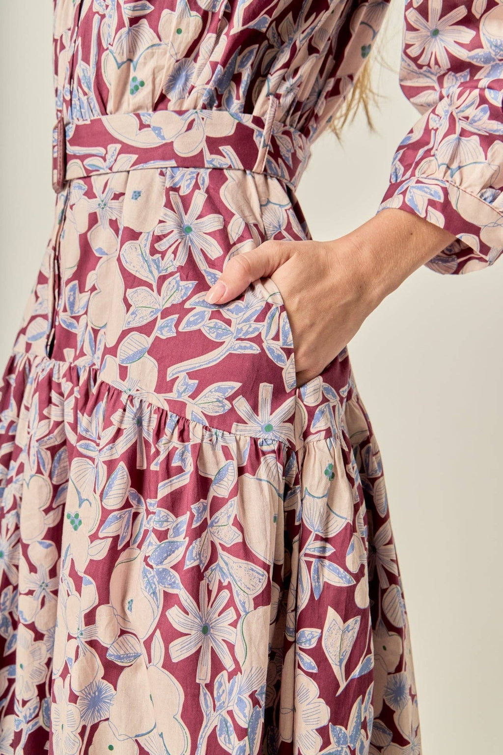 Printed Midi Dress