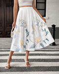 Casual Sweet Floral Print Skirt