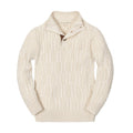 Organic Mock Neck Cable Sweater
