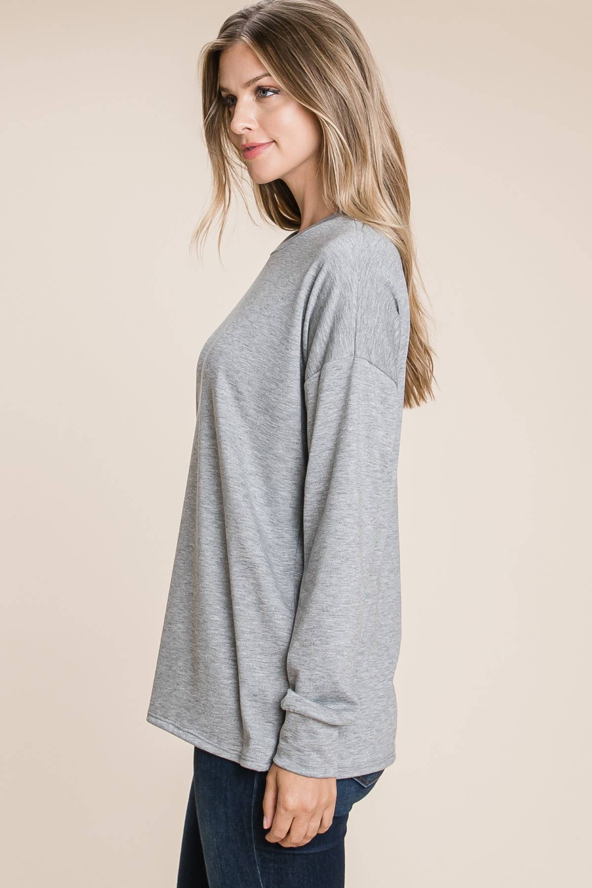 TL1596 Basic Relaxed Fit Top