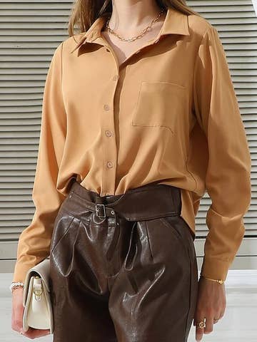 Button Down Long Sleeve Collared Shirts