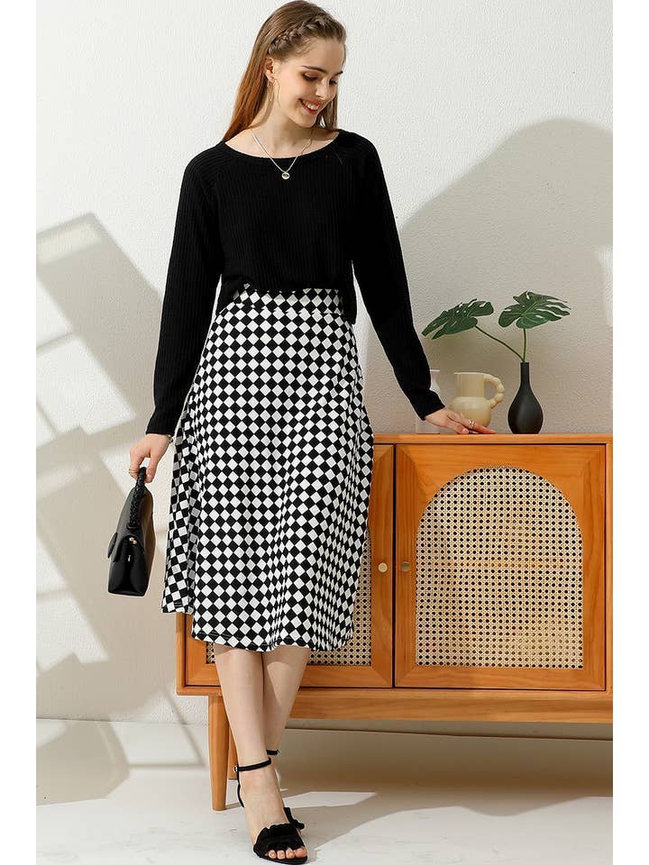 FLARE FLOUNCE A LINE MAXI LONG KNEE SKIRTS