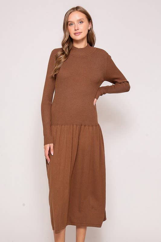Flowy Knit Midi Dress
