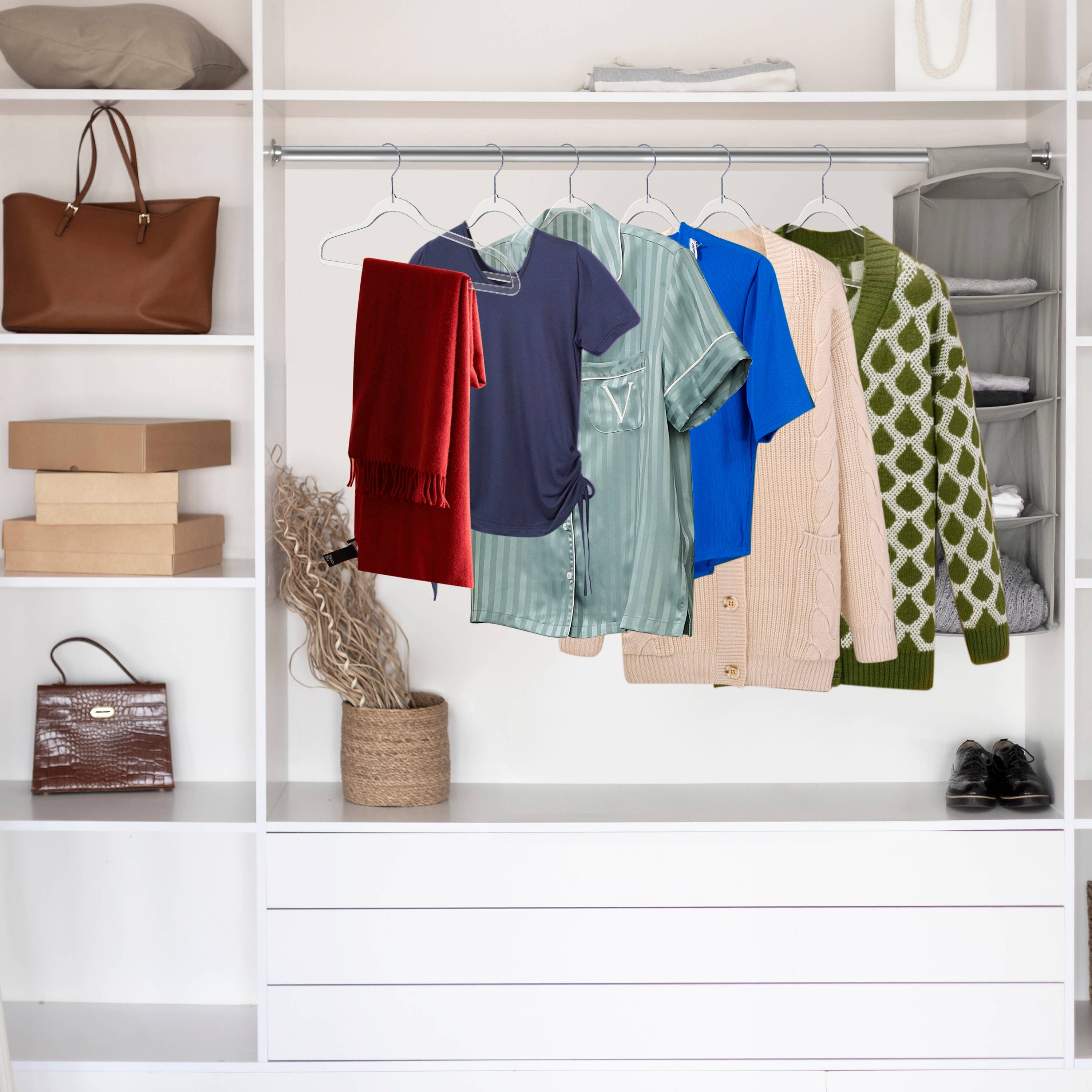 P250 - Clear Shirt Hangers Slim Heavy Duty - 200