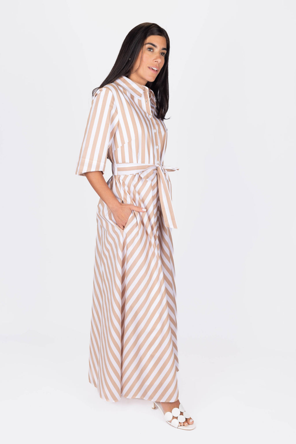 ANIKA DRESS (KHAKI)