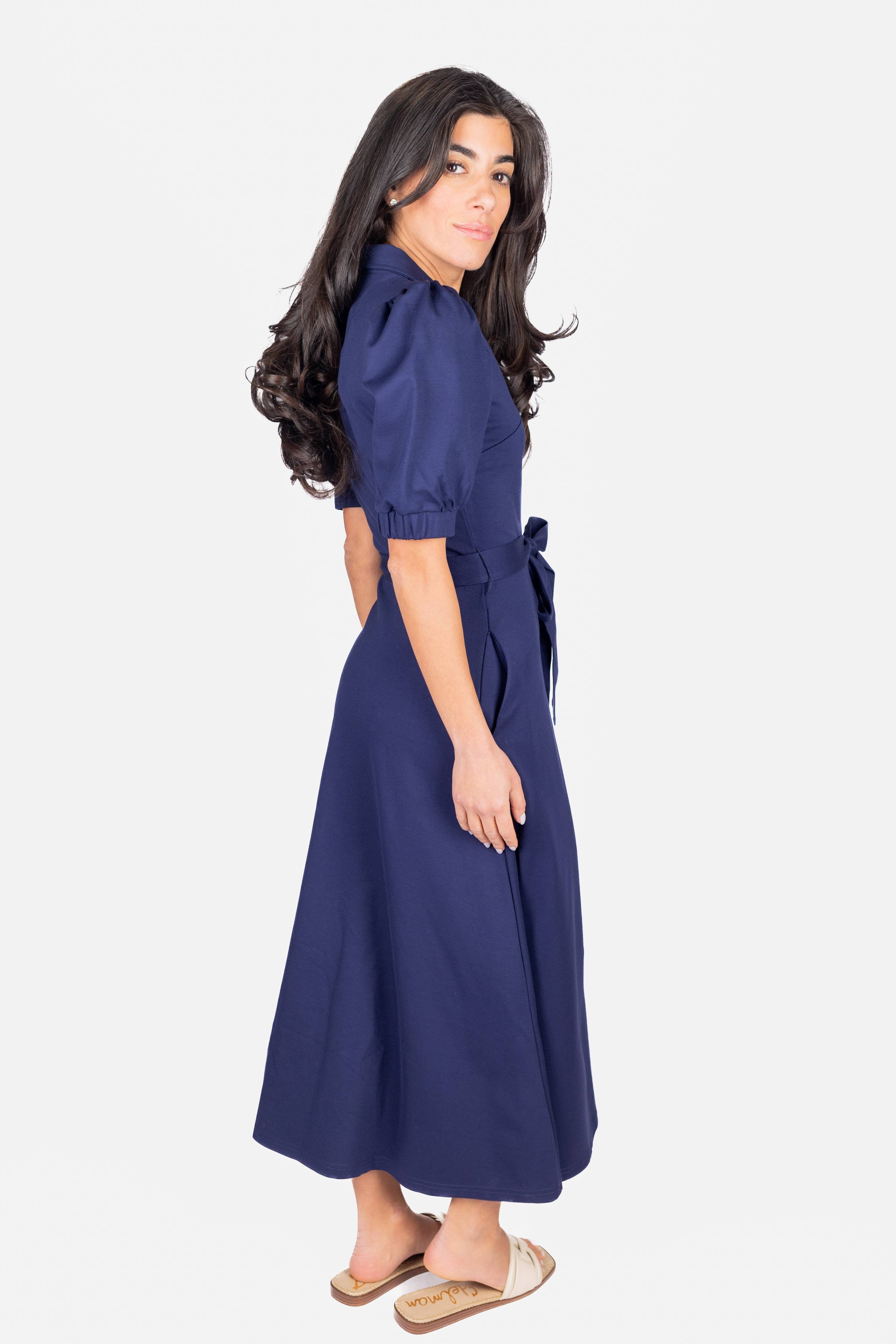 MONIKA DRESS (NAVY)