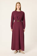 Belted Pleated Dress