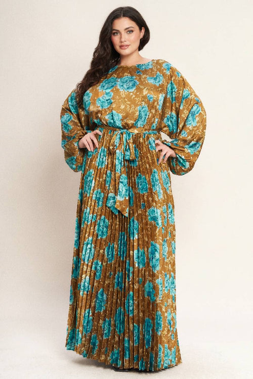 A printed woven maxi dress - ID23115-P