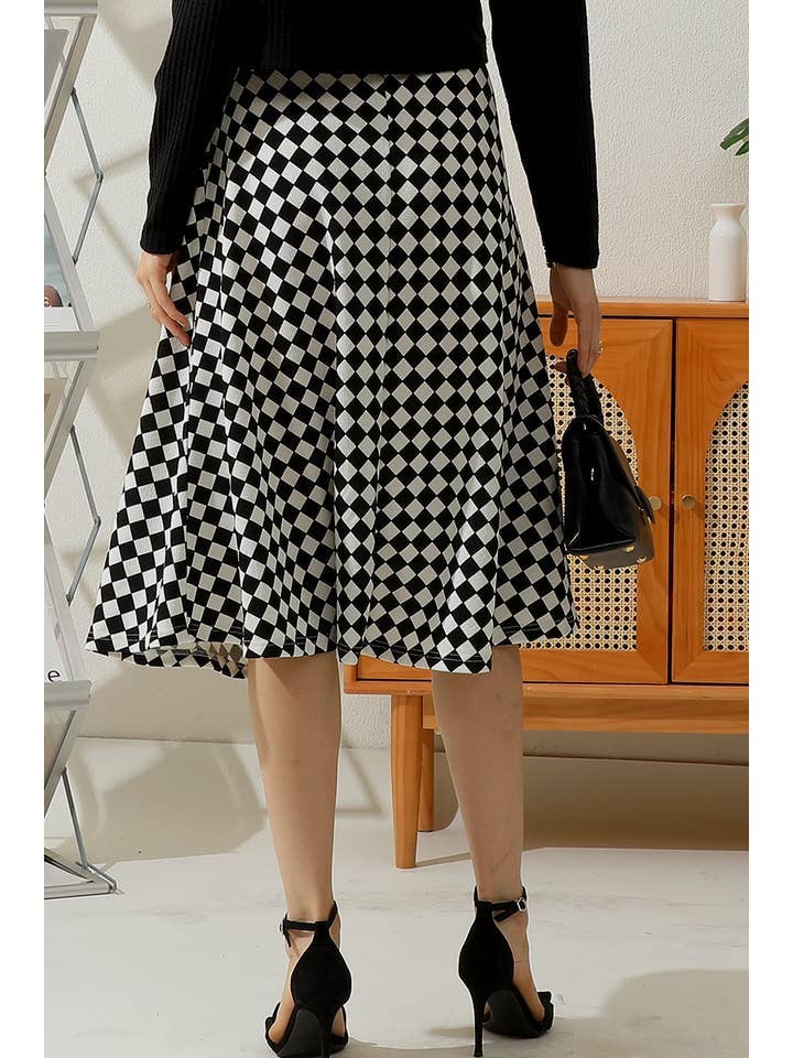 FLARE FLOUNCE A LINE MAXI LONG KNEE SKIRTS