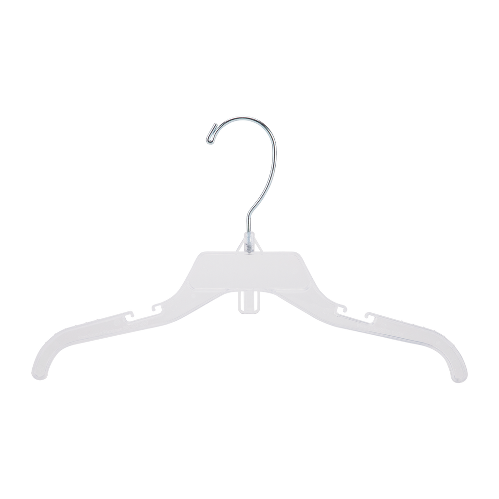 12" Break-Resistant Plastic Children's Dress Hangers