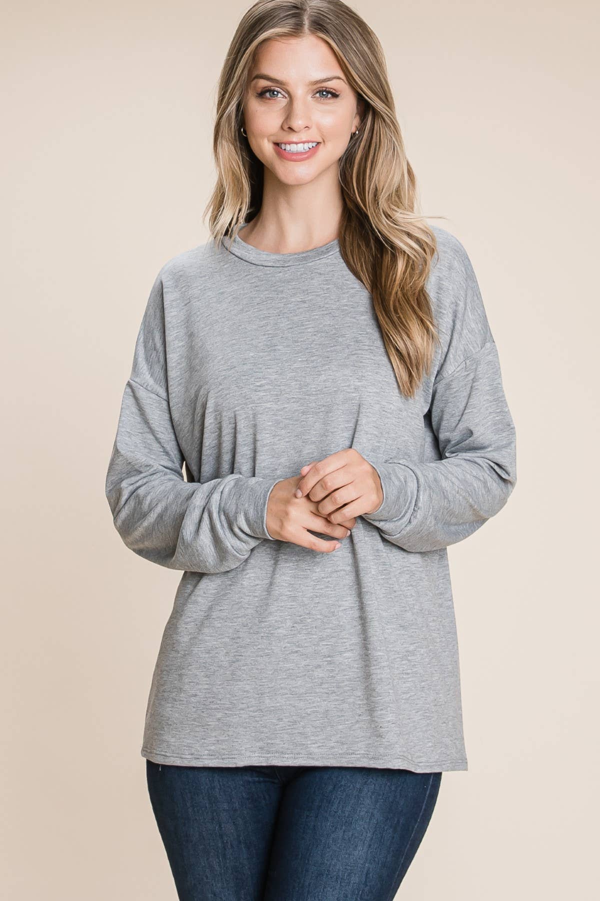 TL1596 Basic Relaxed Fit Top
