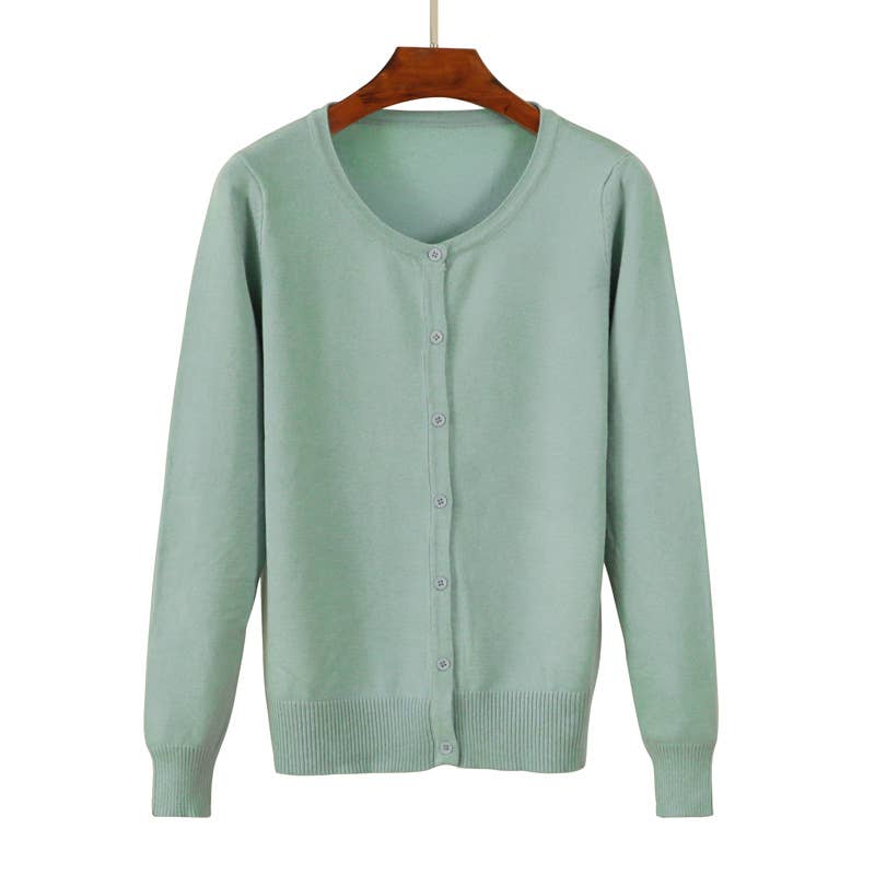 Knitted sweater cardigan jacket top