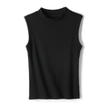 Versatile Essential Basic rib high neck vest tank Top